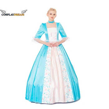 Özel Yapılmış Erika Elbise Prenses Cosplay Kostüm Cadılar Bayramı Düğün Parti Balo elbisesi Mavi Prenses Elbise Kıyafet Kadınlar Yetişkinler için