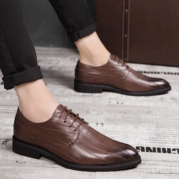 Kalın Taban Ayakkabı erkek ayakkabısı Erkekler İçin Moda Erkek Elbise Hakiki Deri Resmi Gerçek erkek Kış Rahat 2020 Sneakers