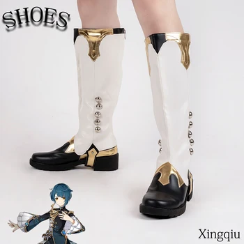 Genshin Darbe Xing Qiu Cosplay Ayakkabı Anime Çin Tarzı Cadılar Bayramı Kadınlar için Oyunu