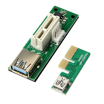 PCI-E X1 Uzatma Kablosu Güç Kaynağı PCIE 1X Uzatma Uzatma Ses Kartı Ağ Kartı 90 Derece Sağ Açı Adaptörü