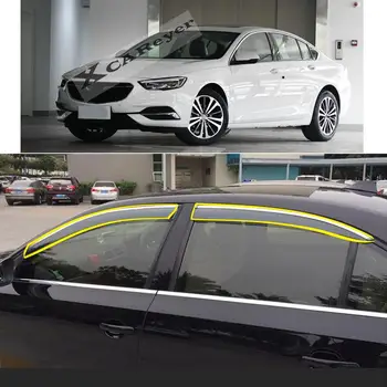 Araba Vücut Şekillendirici Sticker Plastik pencere camı Rüzgar Visor Yağmur / Güneş koruyucu Havalandırma Koruyucu Parçaları BUİCK Regal 2017-2021 İçin