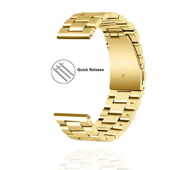 Lüks Kayış Samsung Galaxy İzle 42mm Örgü Kemer Paslanmaz Çelik Saatler bant İş Erkek Kadın Kol Saati Altın bilezik