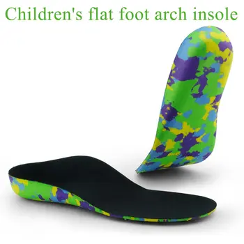 Çocuk Ortez Tabanlık Düz Ayak O / X Tipi Bacak Ayak Kemer Desteği Düzeltme Ayakkabı Pedleri Erkek Kız Ter Emici Spor ayakkabı astarı