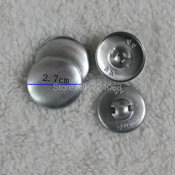 44L kumaş bez bileşeni DIY düğme 200 takım yüzey çapı 2.7 cm kumaş kaplı düğme bileşeni