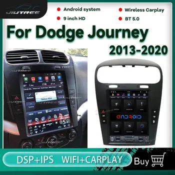 PX6 Android 9.0 Araba Radyo Dodge Journey 2013-2020 İçin Navigasyon Dikey Ekran Android Araba GPS Ses Kablosuz Carplay