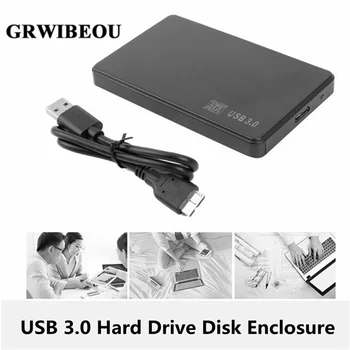 GRWIBEOU 2.5 sabit disk sürücüsü Şasi 2.5 inç sabit disk kutusu SATA USB2. 0 taşınabilir SSD Disk HDD Kutusu harici sabit disk Muhafaza
