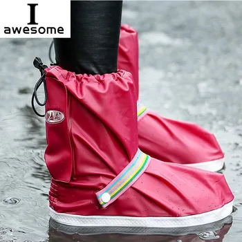 Yüksek kalite toptan Yeni moda 5 renkler yağmur ayakkabıları Kapakları Su Geçirmez Kadınlar ve erkekler için zapatos cubren kullanımlık galoş