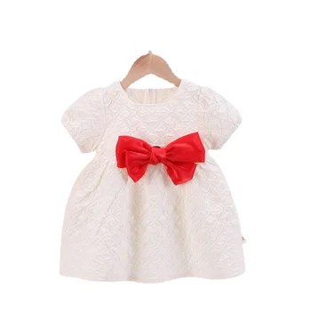 Yeni Yaz Bebek Giysileri Çocuk Kız Moda Pamuk Kısa Kollu Elbise Toddler Rahat Kostüm Bebek Giyim Çocuk Spor