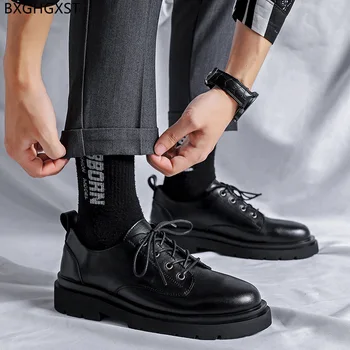 Zarif Oxford Ayakkabı Erkekler için 2022 Siyah Rahat erkek resmi ayakkabı Erkekler Lüks tasarım ayakkabı Erkekler Yüksek Kaliteli Elbise Resmi Deri