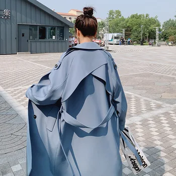 SuperAen kadın Kore Moda Banliyö Rüzgarlık kadın 2022 İlkbahar ve Sonbahar Yeni Gevşek Rahat Ceket Kadın
