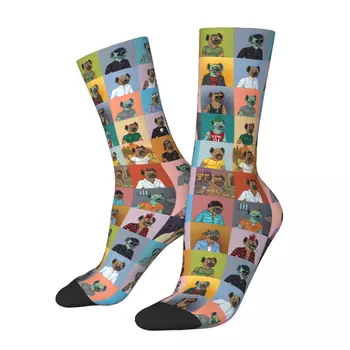 Mutlu Komik Kadın Erkek Çorap Sırtlan Karakter Mal Sıcak Yüksek Kaliteli Çorap Tüm Mevsim doğum günü hediyesi