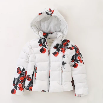 Sonbahar Bahar Ceketler Kızlar için Baskılı Çiçekler Mont Kapaklı Çocuk Giyim Yeni Rahat çocuk Ceket 1-10 Yaşında