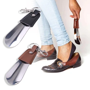 Kaşık Çekme Kısa Saplı Paslanmaz Çelik Ayakkabı Kaldırıcı Giyen Taşınabilir Profesyonel Kullanışlı Yüksek Topuk Ayakkabı Çekeceği Aracı