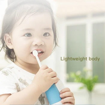 Karikatür Su Geçirmez Ultrasonik Elektrikli Diş Fırçası çocuk Temiz Diş A6 Diş Beyazlatma 2 Yumuşak Fırça Yedek Kafa