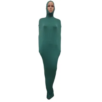 Cosplay İç Çamaşırı Kadın Esaret Elbise Zentai Suit Tam Sıkı bodysuit Mumya Çanta Sahne Sahne Seksi Yetişkin süslü elbise açık yüz