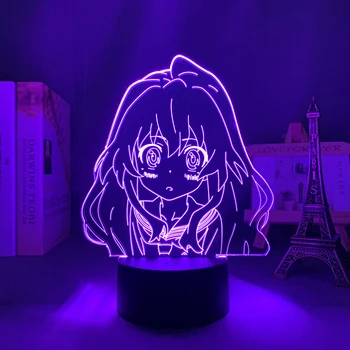 Anime 3d Lamba Toradora KAPLAN X EJDERHA yatak odası dekoru Gece Lambası çocuklar için doğum günü hediyesi Manga Gadget Led Gece Lambası Başucu