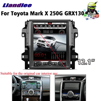 Araba Tesla Tarzı Multimedya Toyota Mark X İçin 250G / GRX130 / Reız 2010-2018 Android Radyo DVD oynatıcı GPS Navigasyon Dikey Ekran
