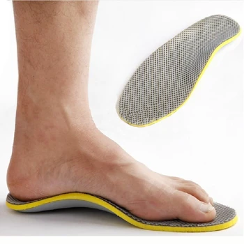 Erkekler Ortopedik Tabanlık 3D Düztabanlık Düz Ayak s Ortez Arch Destek Tabanlık Yüksek Kemer ayakkabı pedi Astarı