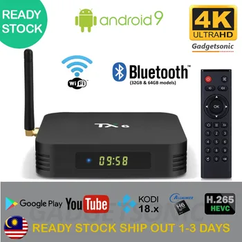 [LOWE STPRİCE] Yeni TX6 TvBox 4 GB 64 GB (H6 2.4 G 5G Çift WiFi Bluetooth 4 K Akıllı Android Kutusu Malezya IPTV Oyuncu