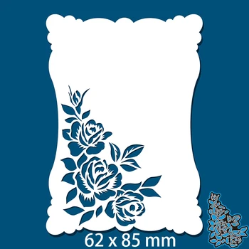 62 * 85mm Çiçek Kesme ÖLÜR Stencil DIY Karalama Defteri Kabartma Kart Craft Şablon Kağıt Fotoğraf Albümü