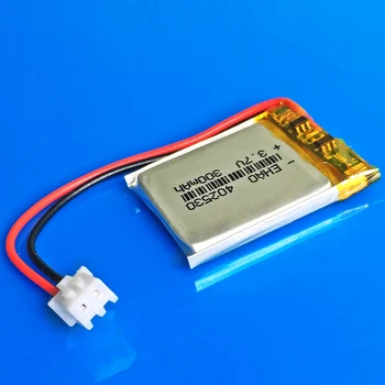 3.7 V 300 mAh lityum polimer lipo li ion şarj edilebilir pil 402530 JST 2.5 mm güç MP3 GPS bluetooth kulaklık smartwatch