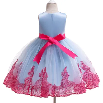 Çocuk Kız Çiçek Prenses Nedime Pageant elbise Doğum Günü Partisi düğün elbisesi Kazak Kızlar için 10-12
