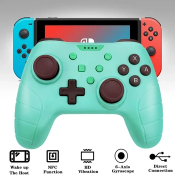 2021 kablosuz bluetooth Gamepad Anahtarı NS Pro / USB PC Oyun Denetleyicisi joystick Nintendo Anahtarı Pro İçin PC NFC ile 6-Axis