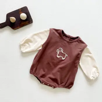 0-24M Yenidoğan Çocuk Bebek Erkek Kız Kış Giysileri Uzun Kollu Romper Sevimli Tatlı Pamuk Tulum Yeni doğan Bebek Giyim